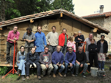 L'équipe du chantier participatif