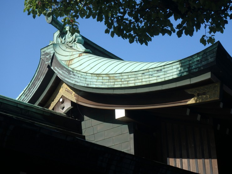 Couverture de cuivre, temple de Shinjuu mae, Tokyo